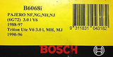 MITSUBISHI PAJERO NF NG NH NJ NK 6G72 3 Litre SPARK PLUGS & IGNITION LEADS BOSCH