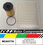 FILTER KIT FORD TERRITORY SZ TURBO DIESEL 276DT 2.7L V6  DOHC 2WD AWD 5/2011 on