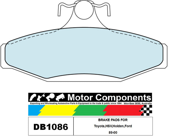 BRAKE PADS DB1086 TO SUIT Toyota,HSV,Holden,Ford 89-00