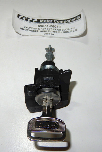CYLINDER & KEY SET  DOOR LOCK RH for HIACE KDH201 69051-26070