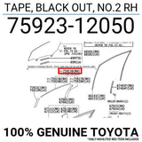 TAPE, BLACK OUT, NO.2 RH 7592312050