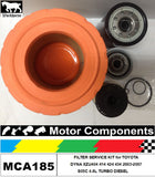 FILTER KIT for TOYOTA DYNA XZU404 XZU414 XZU424 XZU434 TURBO DIESEL S05C 4.6L 03