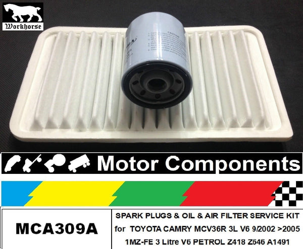 FILTER KIT for TOYOTA CAMRY MCV36R 3L V6 1MZ-FE 9/02 > 2005