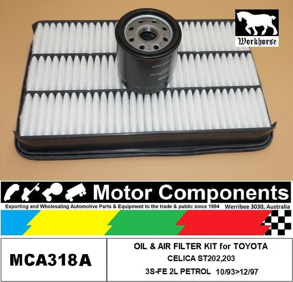 FILTER SERVICE KIT for TOYOTA CELICA ST202,203 3S-FE 2L PETROL 10/93>12/97