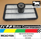 FILTER SERVICE KIT for TOYOTA CELICA ST202 3S-GE 2L PETROL 10/93>08/99