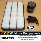 FILTER SERVICE KIT for TOYOTA AURION MCX10R I-III 1MZ-FE 3L 07/2000>08/2003