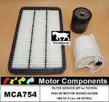 FILTER SERVICE KIT for TOYOTA AVALON MCX10R 1MZ-FE 3L 09/2003>03/2006