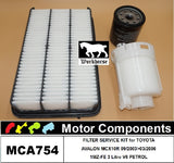 FILTER SERVICE KIT for TOYOTA AVALON MCX10R 1MZ-FE 3L 09/2003>03/2006