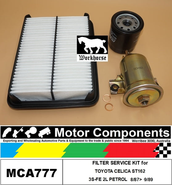 FILTER SERVICE KIT FOR TOYOTA CELICA ST162 3S-FE 2L PETROL 08/87>09/89