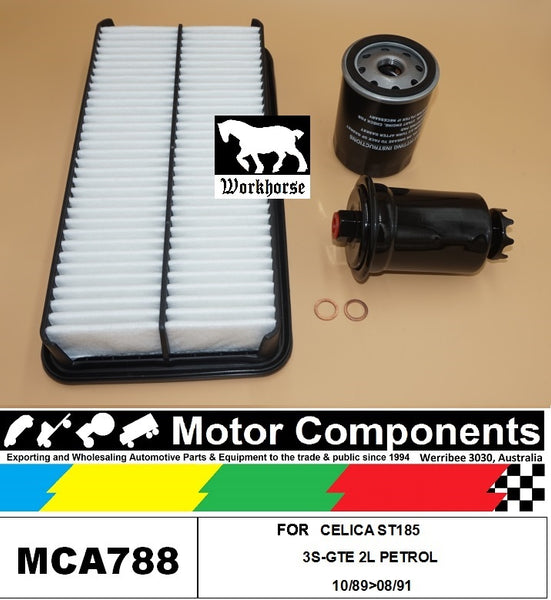 FILTER SERVICE KIT for TOYOTA CELICA ST185 3S-GTE 2L PETROL 10/89>08/91