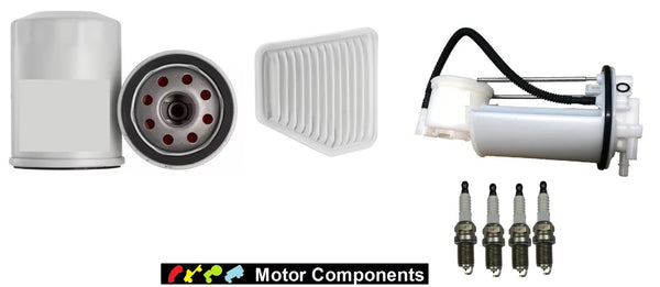 SPARK PLUGS & FILTER KIT for TOYOTA RAV4 ACA22 ACA23 2AZ-FE 2.4L P 11/06>12/08