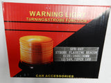 FLASHING BEACON LED ROTATING / STROBE  12/24 VOLT MAGNETIC/SCREW ON BASE