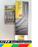 SPARK PLUG & LEAD SET for FORD CORSAIR 1986>90 NISSAN PINTARA 1989>92