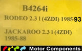 SPARK PLUG & LEAD SET for HOLDEN RODEO 4ZD1 2.3L 1985>93 JACKAROO 4ZD1 1985>88