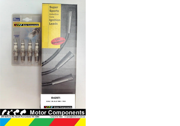 SPARK PLUG & LEAD SET for HYUNDAI X1 EXCEL 1986 > 1989
