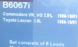 SPARK PLUG & LEADS for COMMODORE VN VG V6 TOYOTA LEXEN 10/88>12/91