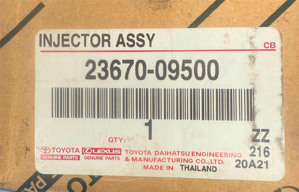 Diesel injector for Toyota 2.4L 2GDFTV 295700-1500 / 23670-09500 / 295700-1800