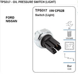 Tridon Oil Pressure Switch TPS017 I/W CPS28