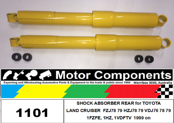 SHOCK ABSORBER REAR PAIR for LANDCRUISER HZJ78 HZJ79 9/1999 on