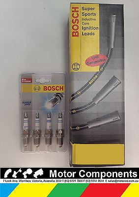 SPARK PLUGS & LEADS for HOLDEN APOLLO JK TOYOTA CAMRY SV22 3SF-C CARBY  BOSCH