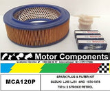 SUZUKI LJ50 LJ51 540cc 2 STROKE PETROL 72-78 SPARK PLUG & FILTER KIT