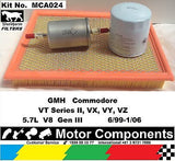 SERVICE KIT GMH Commodore VT Series2 VX VY 5.7L V8 GEN3 6/99-1/06 OIL FUEL & AIR