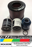 FILTER KIT with water separator HOLDEN RODEO RA 4JH1TC 3L Turbo Diesel 2003>2008