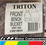 Seat Cover for Mitsubishi Triton SINGLE CAB 2006 on (Bucket & 3/4 Bench)