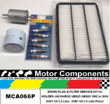 FILTER SERVICE KIT HOLDEN JACKAROO UBS25 UBS26 V6 OIL FUEL AIR & SPARK PLUGS