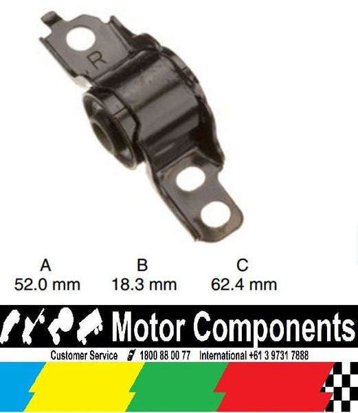 Front Lower Inner Control Arm Bush for Mazda 323 BA Astina 1994 > 1998