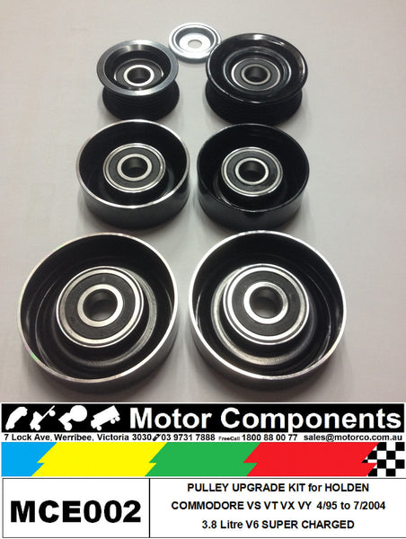 METAL PULLEY UPGRADE KIT for HOLDEN COMMODORE VS VT VX VY 3.8L V6 SUPERCHARGED