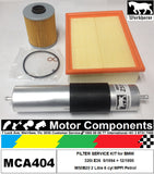 FILTER KIT Oil Air Fuel for BMW 320i E36 M50B20 2 Litre 6 cyl MPFI 9/94 > 12/95