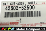 HUB CAP for TOYOTA YARIS NCP130 BUILT AUGUST 2011 TO JULY 2014  42602-52500