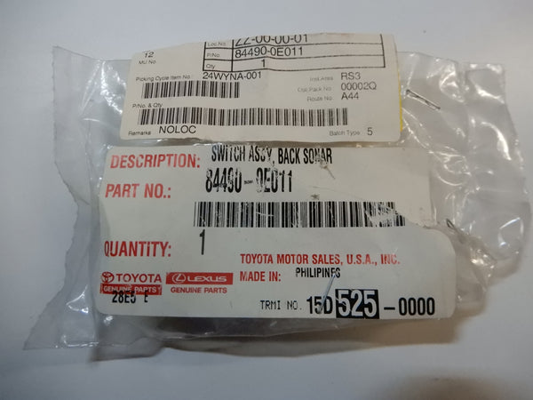 SWITCH ASSY, BACK SONAR 84490-0E011