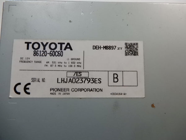 RECEIVER ASSY, RADIO 86120-60C60 FOR Toyota – Motor Components