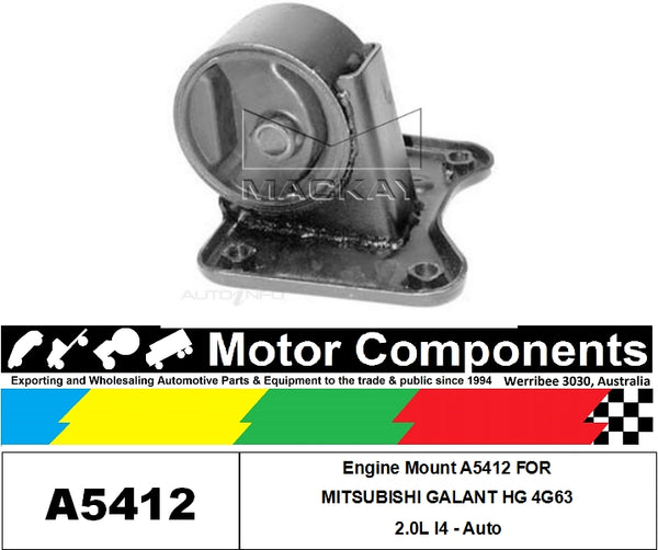 Engine Mount A5412 FOR MITSUBISHI GALANT HG 4G63 - 2.0L I4 - Auto