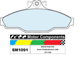 BRAKE PADS SM1091 TO SUIT Nissan STANZA,Bluebird, 200B 1977-1993