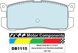 BRAKE PADS DB1115 TO SUIT Mazda 626,MX-6,Ford  TELSTAR,(USA) - PROBE 1987-2002