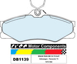BRAKE PADS DB1139 TO SUIT Volkswagen - Transorter T3 1979-1992