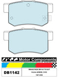 BRAKE PADS DB1142 TO SUIT Honda LEGEND, CIVIC 1987-2006