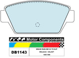 BRAKE PADS DB1143 TO SUIT Mitsubishi - GALANT 1988-1996