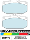 BRAKE PADS DB1170 TO SUIT Subaru IMPREZA,200 SX,300 ZX,SKYLINE,FORESTER 1989-200