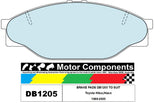 BRAKE PADS DB1205 TO SUIT Toyota Hilux,Hiace 1989-2005