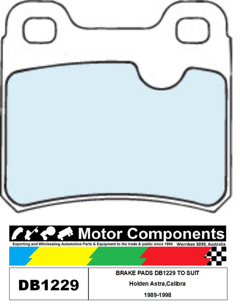 BRAKE PADS DB1229 TO SUIT Holden Astra,Calibra 1989-1998