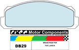 BRAKE PADS DB29 TO SUIT Fiat 1966-1984