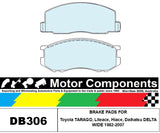 BRAKE PADS SM306 TO SUIT Toyota  TARAGO, Liteace, Hiace, Daihatsu DELTA WIDE 198