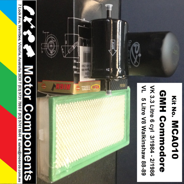 FILTER SERVICE KIT for COMMODORE VK 3.3Litre 3/84>3/86