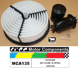 FILTER SERVICE KIT FOR TOYOTA MR2 AW11 4A-GZE 1.6L PETROL 08/86>10/1989