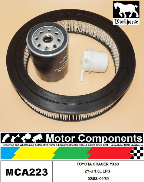 FILTER SERVICE KIT for TOYOTA CHASER YX60 2Y-U 1.8L LPG 02/83>06/89
