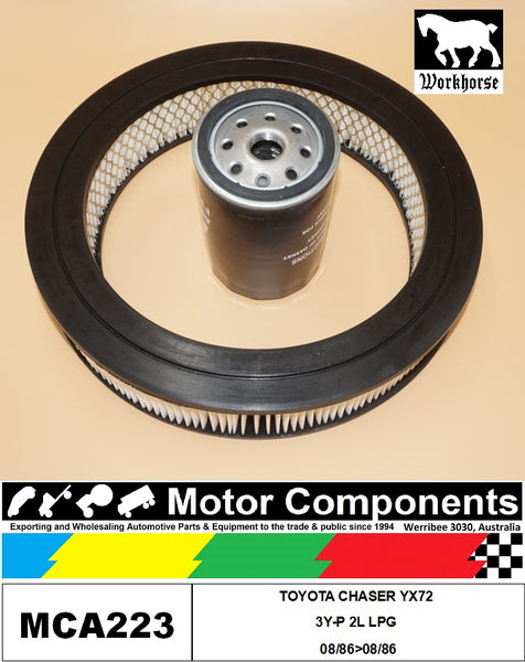 FILTER SERVICE KIT for TOYOTA CHASER YX72 3Y-P 2L LPG 08/84>08/86